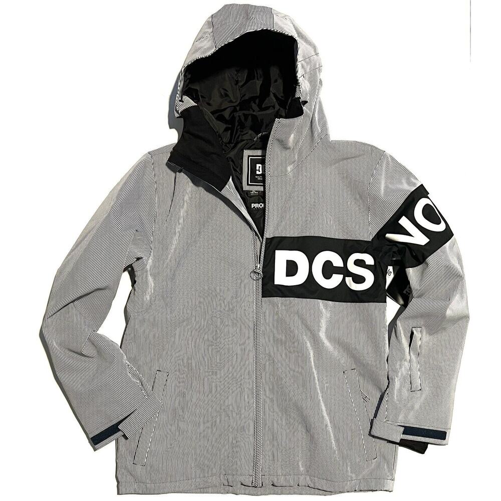 DC Propaganda Snowboard Jacket Mens Size XL Hickory Stripe NWT ADYTJ03085 XLARGE